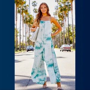 Venti6 Aqua tie dye Jumpsuit , NWT